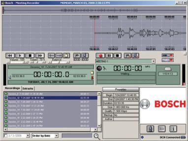 BOSCH DCN-MRT Top. Kayıt Cihazı Deşifre Yazılımı Mod.